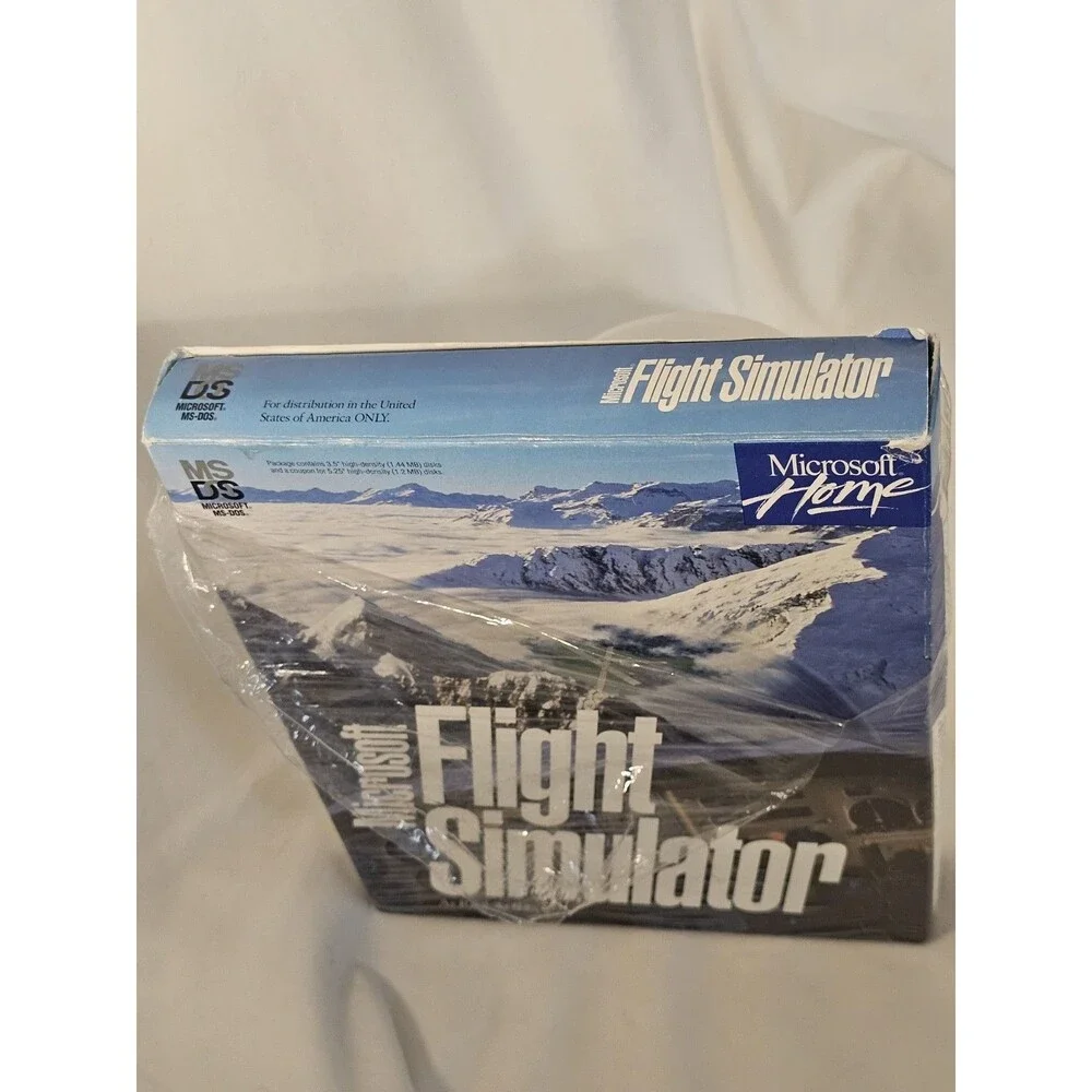 Vintage 1993 Microsoft Home Flight Simulator Computer Prgram W/ Manual